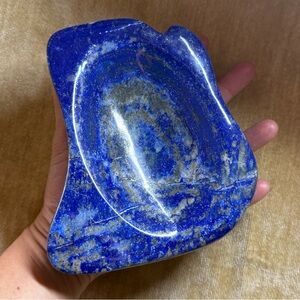 Jewelry dish Lapis Lazuli BIG AND HEAVY natural gemstone